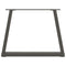 vidaXL Dining Table Legs V-Shape 2 pcs Anthracite 70x(42-43.3) cm Steel