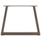 vidaXL Coffee Table Legs V-Shape 2 pcs Natural Steel 70x(42-43.3) cm Steel