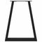 vidaXL Dining Table Legs V-Shape 2 pcs Black 50x(72-73.3) cm Steel