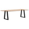 vidaXL Dining Table Legs V-Shape 2 pcs Black 50x(72-73.3) cm Steel