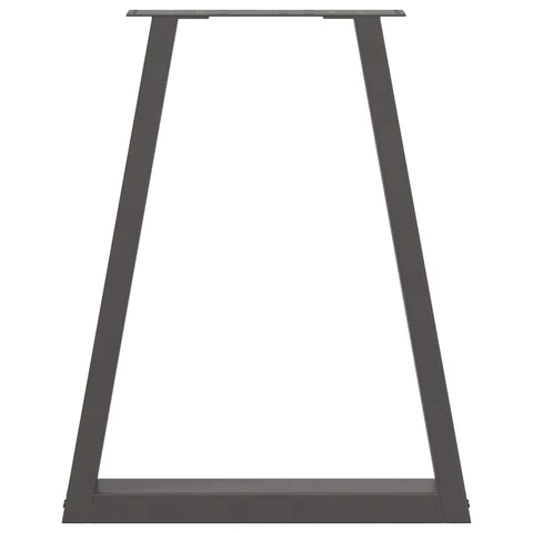 vidaXL Dining Table Legs V-Shape 2 pcs Anthracite 50x(72-73.3) cm Steel