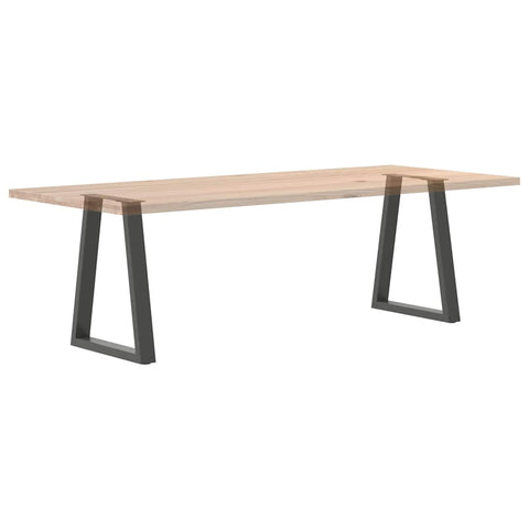 vidaXL Dining Table Legs V-Shape 2 pcs Anthracite 50x(72-73.3) cm Steel