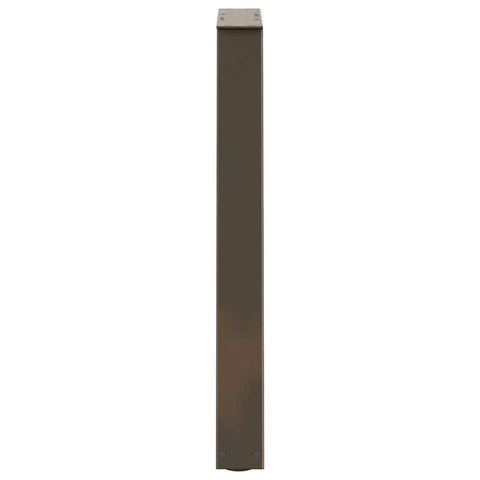 vidaXL Dining Table Legs V-Shape 2 pcs Natural Steel 60x(72-73.3) cm Steel