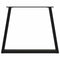 vidaXL Dining Table Legs V-Shape 2 pcs Black 70x(72-73.3) cm Steel