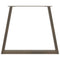 vidaXL Dining Table Legs V-Shape 2 pcs Natural Steel 70x(72-73.3) cm Steel