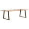 vidaXL Dining Table Legs V-Shape 2 pcs Natural Steel 70x(72-73.3) cm Steel