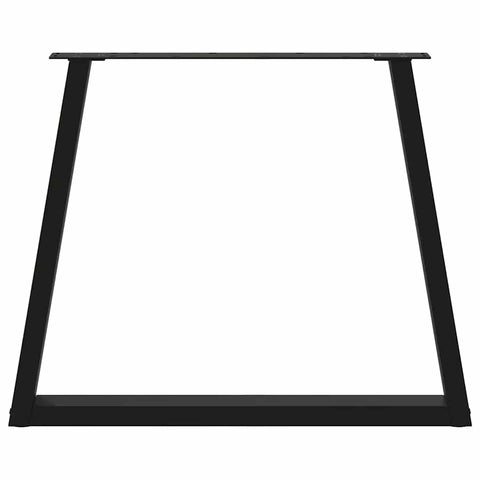 vidaXL Dining Table Legs V-Shape 2 pcs Black 80x(72-73.3) cm Steel