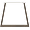 vidaXL Dining Table Legs V-Shape 2 pcs Natural Steel 80x(72-73.3) cm Steel