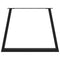 vidaXL Dining Table Legs V-Shape 2 pcs Black 90x(72-73.3) cm Steel