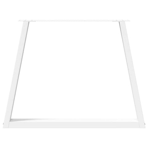 vidaXL Dining Table Legs V-Shape 2 pcs White 90x(72-73.3) cm Steel