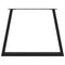 vidaXL Dining Table Legs V-Shape 2 pcs Black 100x(72-73.3) cm Steel