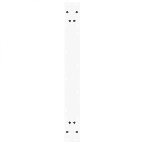 vidaXL Dining Table Legs V-Shape 2 pcs White 100x(72-73.3) cm Steel