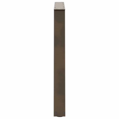 vidaXL Dining Table Legs V-Shape 2 pcs Natural Steel 100x(72-73.3) cm Steel