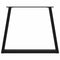 vidaXL Dining Table Legs V-Shape 3 pcs Black 70x(72-73.3) cm Steel