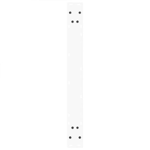 vidaXL Dining Table Legs V-Shape 3 pcs White 70x(72-73.3) cm Steel