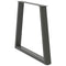 vidaXL Dining Table Legs V-Shape 3 pcs Anthracite 70x(72-73.3) cm Steel