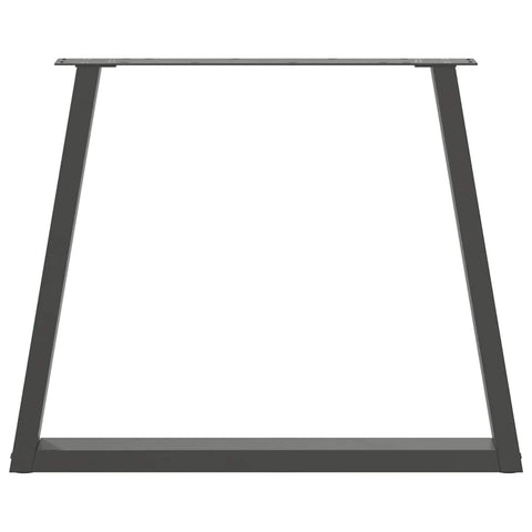 vidaXL Dining Table Legs V-Shape 3 pcs Anthracite 70x(72-73.3) cm Steel