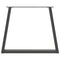 vidaXL Dining Table Legs V-Shape 3 pcs Anthracite 70x(72-73.3) cm Steel