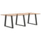 vidaXL Dining Table Legs V-Shape 3 pcs Anthracite 70x(72-73.3) cm Steel