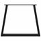 vidaXL Dining Table Legs V-Shape 3 pcs Black 80x(72-73.3) cm Steel