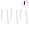 vidaXL Dining Table Legs V-Shape 3 pcs White 80x(72-73.3) cm Steel
