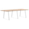 vidaXL Dining Table Legs V-Shape 3 pcs White 80x(72-73.3) cm Steel