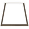 vidaXL Dining Table Legs V-Shape 3 pcs Natural Steel 80x(72-73.3) cm Steel
