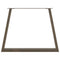 vidaXL Dining Table Legs V-Shape 3 pcs Natural Steel 90x(72-73.3) cm Steel