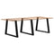 vidaXL Dining Table Legs V-Shape 3 pcs Black 100x(72-73.3) cm Steel