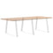 vidaXL Dining Table Legs V-Shape 3 pcs White 100x(72-73.3) cm Steel