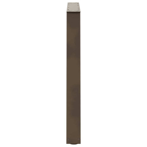 vidaXL Dining Table Legs V-Shape 3 pcs Natural Steel 100x(72-73.3) cm Steel