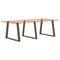 vidaXL Dining Table Legs V-Shape 3 pcs Natural Steel 100x(72-73.3) cm Steel