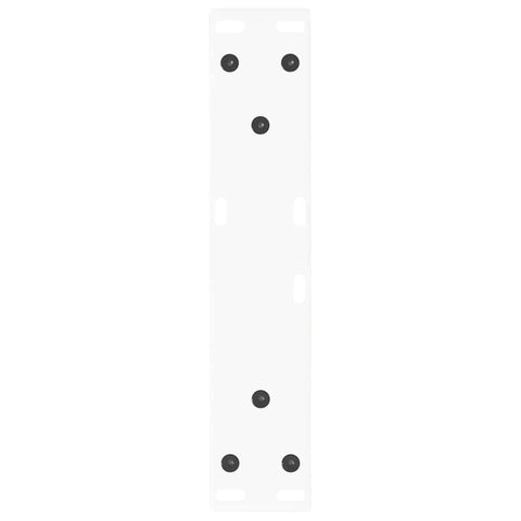 vidaXL Dining Table Legs V-Shape 2 pcs White 30x(30-31.3) cm Steel