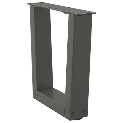 vidaXL Dining Table Legs V-Shape 2 pcs Anthracite 30x(30-31.3) cm Steel