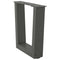 vidaXL Dining Table Legs V-Shape 2 pcs Anthracite 30x(30-31.3) cm Steel