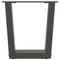 vidaXL Dining Table Legs V-Shape 2 pcs Anthracite 30x(30-31.3) cm Steel