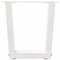 vidaXL Dining Table Legs V-Shape 2 pcs White 40x(30-31.3) cm Steel