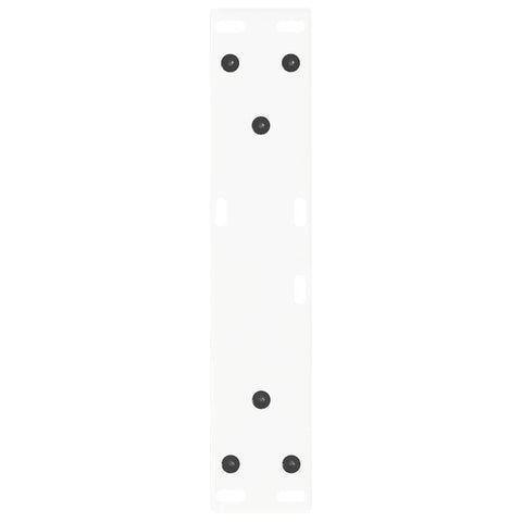 vidaXL Dining Table Legs V-Shape 2 pcs White 40x(30-31.3) cm Steel