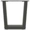 vidaXL Dining Table Legs V-Shape 2 pcs Anthracite 40x(30-31.3) cm Steel