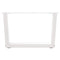 vidaXL Coffee Table Legs V-Shape 2 pcs White 50x(30-31.3) cm Steel