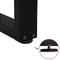 vidaXL Coffee Table Legs V-Shape 2 pcs Black 60x(30-31.3) cm Steel