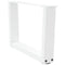 vidaXL Dining Table Legs V-Shape 2 pcs White 60x(30-31.3) cm Steel