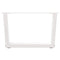 vidaXL Dining Table Legs V-Shape 2 pcs White 60x(30-31.3) cm Steel