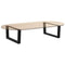 vidaXL Dining Table Legs V-Shape 2 pcs Black 70x(30-31.3) cm Steel