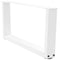 vidaXL Dining Table Legs V-Shape 2 pcs White 70x(30-31.3) cm Steel