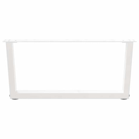 vidaXL Dining Table Legs V-Shape 2 pcs White 70x(30-31.3) cm Steel