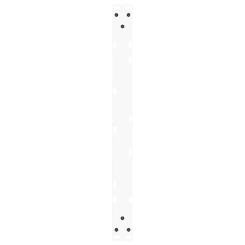 vidaXL Dining Table Legs V-Shape 2 pcs White 70x(30-31.3) cm Steel