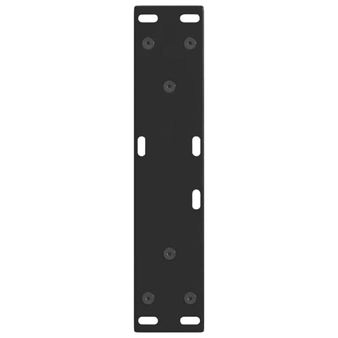 vidaXL Dining Table Legs V-Shape 2 pcs Black 28x(42-43.3) cm Steel