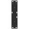 vidaXL Dining Table Legs V-Shape 2 pcs Black 28x(42-43.3) cm Steel