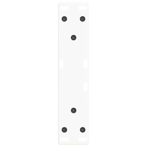 vidaXL Dining Table Legs V-Shape 2 pcs White 28x(42-43.3) cm Steel